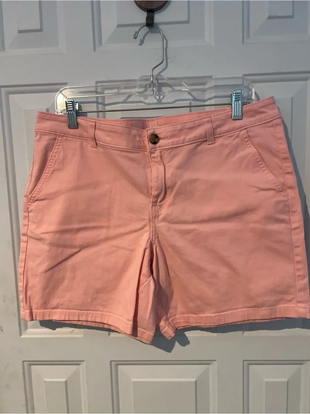 Women's Cotton Chino Bermuda Shorts - Soft Pink